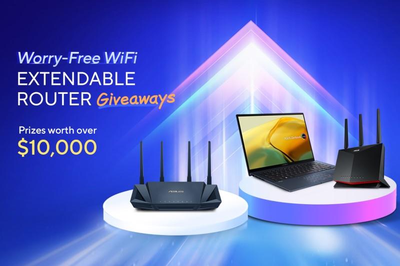 Worry-Free Wifi Extendable router giveaways. Prizes worth over $10,000